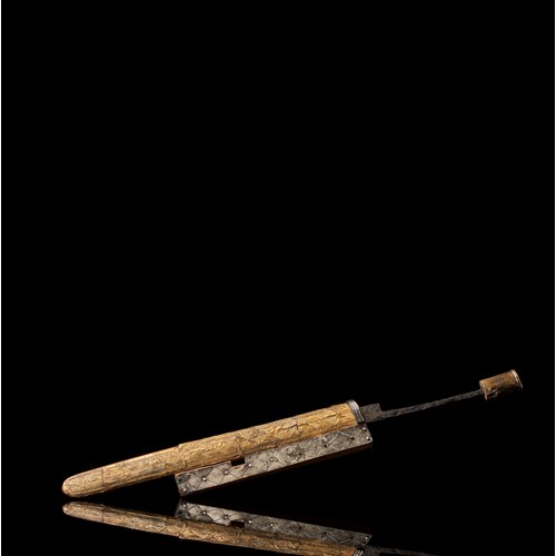 Frankish dagger knife with sheath